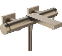 hansgrohe Tecturis E - Mitigeur baignoire apparent, Robinet baignoire 2 sorties, Mitigeur monocommande, Bronze brossé, 73420140