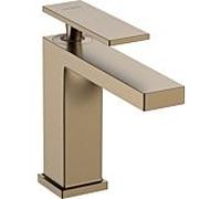 hansgrohe Tecturis E Mitigeur monocommandé pour lavabo 110, saillie 144mm, sans garniture de vidage, EcoSmart+, 73011140, Couleur: Bronze brossé