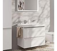 hansgrohe Tecturis E Fine Mitigeur monocommandé pour lavabo 110, saillie 155mm, garniture de vidage à tirette, CoolStart, EcoSmart+, 73023, Coloris: Blanc mat - 73023700