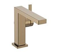 hansgrohe Tecturis E Fine Mitigeur monocommandé pour lavabo 110, saillie 155mm, garniture de vidage Push-Open, CoolStart, 73024140, Couleur: Bronze brossé