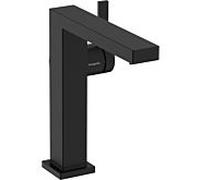 hansgrohe Tecturis E mitigeur lavabo 73042670 projection 157mm, avec push-open garniture de vidange , noir mat