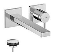 hansgrohe Tecturis E mitigeur lavabo 73051000 projection 225mm, UP, pour montage mural, chromé