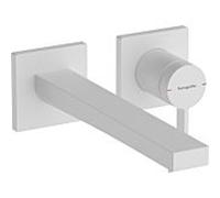 hansgrohe Tecturis E mitigeur lavabo 73051700 projection 225mm, UP, pour montage mural, blanc mat