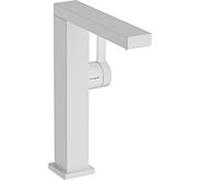 hansgrohe Tecturis E mitigeur lavabo 73060700 avec bec pivotant et push-open garniture de vidange , blanc mat