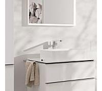 hansgrohe Tecturis E Fine Mitigeur monocommandé pour lavabo 240, saillie 197mm, avec vidage Push-Open, CoolStart, EcoSmart+, 73070000, Couleur: chrome