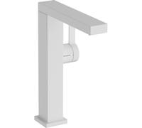 Hansgrohe Tecturis E Mitigeur lavabo - bonde clic - bec pivotant 15.7 cm - blanc mat 73060700