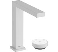 Hansgrohe Tecturis E Mitigeur lavabo - bonde ouverte - bec 15.8 cm - blanc mat 73053700