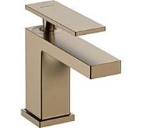 hansgrohe Tecturis E vanne à pilier 73013140 saillie 122mm, avec poignée à levier, bronze brossé