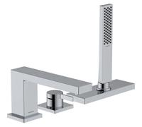 Hansgrohe Mitigeur monocommandé sur gorge baignoire Tecturis E 3 trous saillie 206mm chrome 73443000