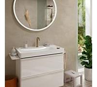 hansgrohe Tecturis S Mélangeur lavabo 2 trous 150 CoolStart, saillie 139 mm, 73353140, Couleur: Bronze brossé