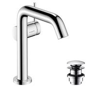 hansgrohe Tecturis S Fine - Mitigeur de lavabo avec vidage Push-Open, économie d'énergie (CoolStart), Robinet de salle de bain avec hauteur sous bec 150mm, économie d'eau (EcoSmart+), Chromé, 73340000