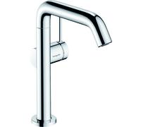 hansgrohe Tecturis S Fine Mitigeur monocommandé pour lavabo, bec pivotant, ComfortZone210, CoolStart, Push-Open, saillie 154mm, 73364000, Couleur: chrome