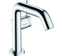hansgrohe Tecturis S Fine Mitigeur monocommandé pour lavabo, ComfortZone110, Push-Open, CoolStart, saillie 130mm, 73322000, Couleur: chrome