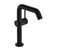 hansgrohe Tecturis S Fine Mitigeur monocommandé pour lavabo ComfortZone210, CoolStart, avec bec pivotant et vidage Push-Open, 73364670, Couleur: noir mat