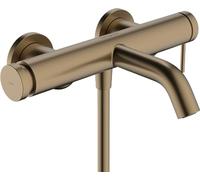 hansgrohe Tecturis S - Mitigeur baignoire apparent, Robinet baignoire 2 sorties, Mitigeur monocommande, Bronze brossé, 73422140