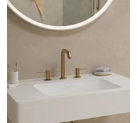 hansgrohe Tecturis S Mélangeur lavabo 3 trous 150, saillie 139 mm, 73330140, Couleur: Bronze brossé
