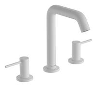 Hansgrohe Tecturis s Mitigeur lavabo - melangeur - rond - bec 15.6cm - 3 trous - Blanc mat 73330700