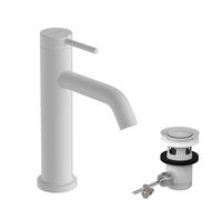 hansgrohe Tecturis S Mitigeur monocommandé pour lavabo 110 CoolStart économiseur deau+, saillie 116 mm, 73314700, Couleur: Blanc mat