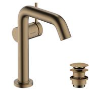 hansgrohe Tecturis S mitigeur lavabo 73340140 CoolStart, EcoSmart+, avec push-open garniture de vidange , bronze brossé