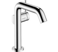 Hansgrohe Tecturis S - Robinet pour lavabo - 1 trou - BM 150 Fine CoolStart avec bouton-poussoir et bec fixe 13,9 cm - chrome 73342000