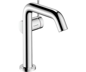 Hansgrohe Tecturis S - Robinet pour lavabo - 1 trou - BM 150 Fine CoolStart avec bouton-poussoir et bec fixe 13,9 cm - chrome 73342000