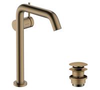 Hansgrohe Mitigeur lavabo Tecturis S monocommande CoolStart économie d'eau 167 mm Bronze brossé