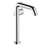 hansgrohe Tecturis S robinetterie de lavabo 240 Fine CoolStart, pour lavabos à poser sans vidage, EcoSmart+., 73372340, Couleur: Chrome noir brossé