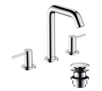 hansgrohe Tecturis S robinetterie de lavabo 3 trous 150, portée 139mm, 73330000, Couleur: chrome