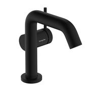 hansgrohe Tecturis S robinetterie de lavabo à levier unique 110 Fine CoolStart, EcoSmart+, sans garniture de vidage, portée 130mm, 73321670, Couleur: noir mat