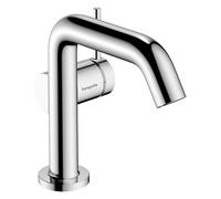 hansgrohe Tecturis S robinetterie de lavabo monocommande 110 Fine CoolStart, EcoSmart+, avec vidage Push-Open, portée 130mm, 73320340, Couleur: Chrome noir brossé