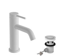 hansgrohe Tecturis S robinetterie de lavabo monocommande 80 CoolStart, EcoSmart+, avec vidage à tirette, portée 108mm, 73302700, Couleur: Blanc mat
