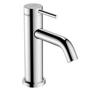 hansgrohe Tecturis S robinetterie de lavabo monocommande 80 CoolStart, EcoSmart+, sans garniture de vidage, portée 108mm, 73301340, Couleur: Chrome noir brossé