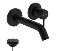 Hansgrohe Mitigeur lavabo encastré Tecturis S Saillie 16,5 cm EcoSmart+ Noir mat