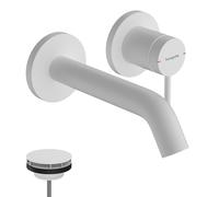 Hansgrohe Mitigeur monocommandé Tecturis S pour lavabo encastré mural 165 mm Blanc mat 73350700
