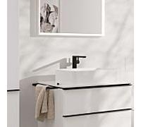 Hansgrohe Mitigeur lavabo Tecturis E Fine – saillie 197 mm, hauteur bec 240 mm sans vidage, noir mat