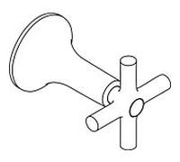 hansgrohe Terrano grip chromé Axor 37293000