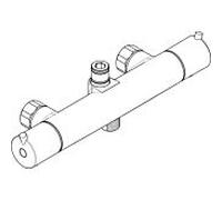 hansgrohe thermostat Croma 100 92131000 Showerpipe chrome