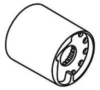 hansgrohe manchon d'arrêt pour thermostat, encastré 97439000 set de finition T42 chrome