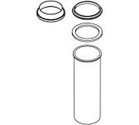 hansgrohe tubes d' hansgrohe 1 1/4 " chromé 94203000