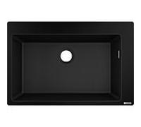 hansgrohe un évier 43313170 770 x 510 mm, 2000 cuve principale, trou de coulée prédéfinie, noir graphite