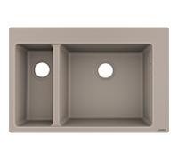 hansgrohe un évier 43315380 770 x 510 mm, 2000 évier principal et supplémentaire, gris béton