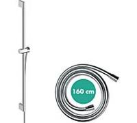 Hansgrohe Support de douchette Unica 24401000 – 90 cm, avec support push, chromé