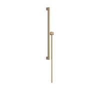 hansgrohe Unica barre de douche E PURO, 65 cm avec support de pommeau de douche Easy Slide et flexible de douche, 24404140, Couleur: Bronze brossé
