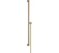 hansgrohe Unica barre de douche E PURO, 90 cm avec support de pommeau de douche Easy Slide et flexible de douche, 24403140, Couleur: Bronze brossé
