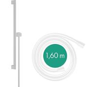 hansgrohe Unica S Puro - Barre de douche 65 cm avec flexible de douche 160 cm et support de douche, Blanc mat