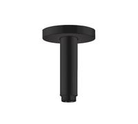 hansgrohe raccordement au plafond S 100 mm, 27393670, Couleur: Noir Mat