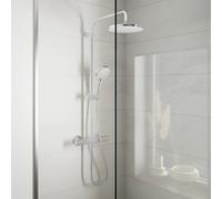 hansgrohe Vernis Blend SystÃšme de douche 200 1 jet vert avec thermostat chrome, 26318000 - 26318000
