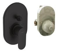 Hansgrohe Vernis Blend élément de finition pour robinet de baignoire encastré avec inverseur incl. élément encastré mat noir 71473670