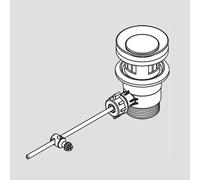 hansgrohe Vernis Blend Garniture de vidage à tirette, 92168000,