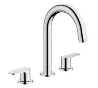 hansgrohe Vernis Blend Mélangeur de lavabo 3 trous avec vidage à tirette, 71553000, Couleur: chrome